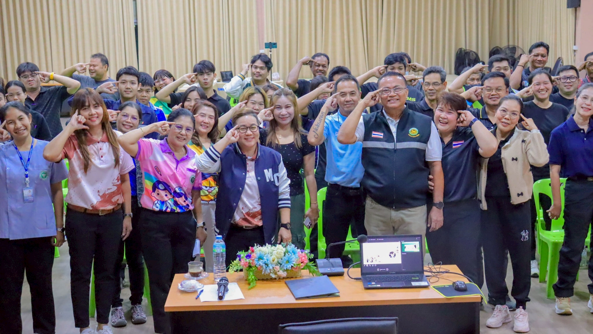 The project meeting helped to relieve stress.